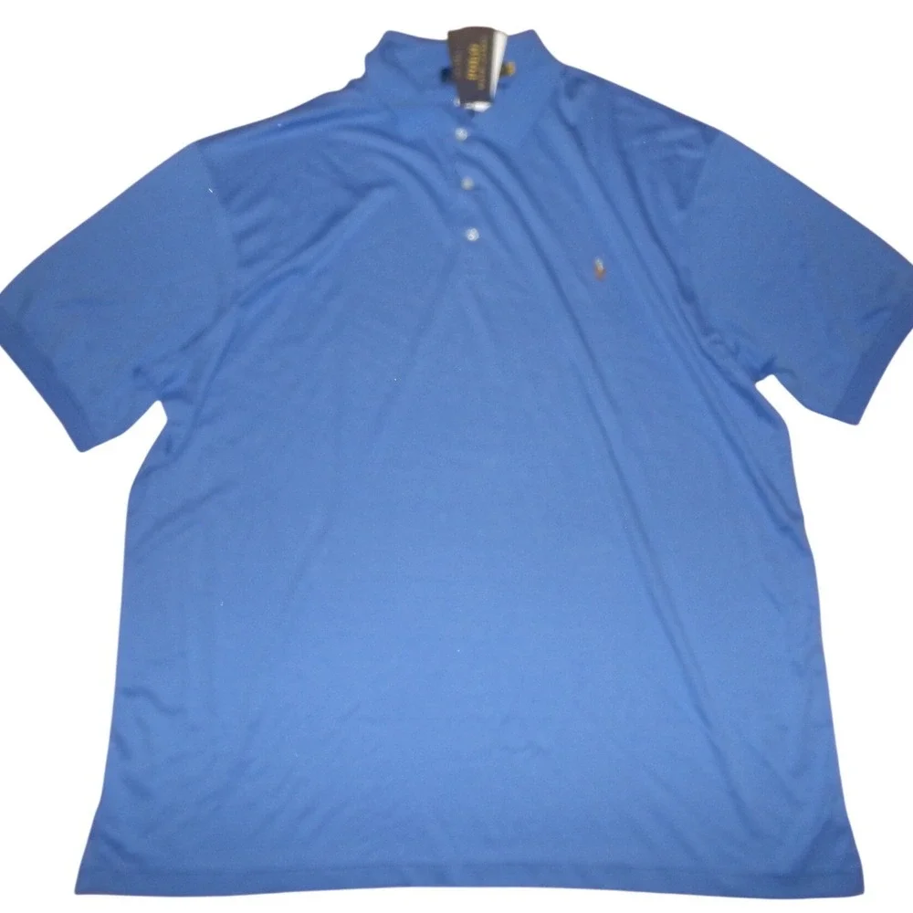 Polo Ralph Lauren Mens 3XL TALL Soft Cotton Polo Shirt Blue NWT